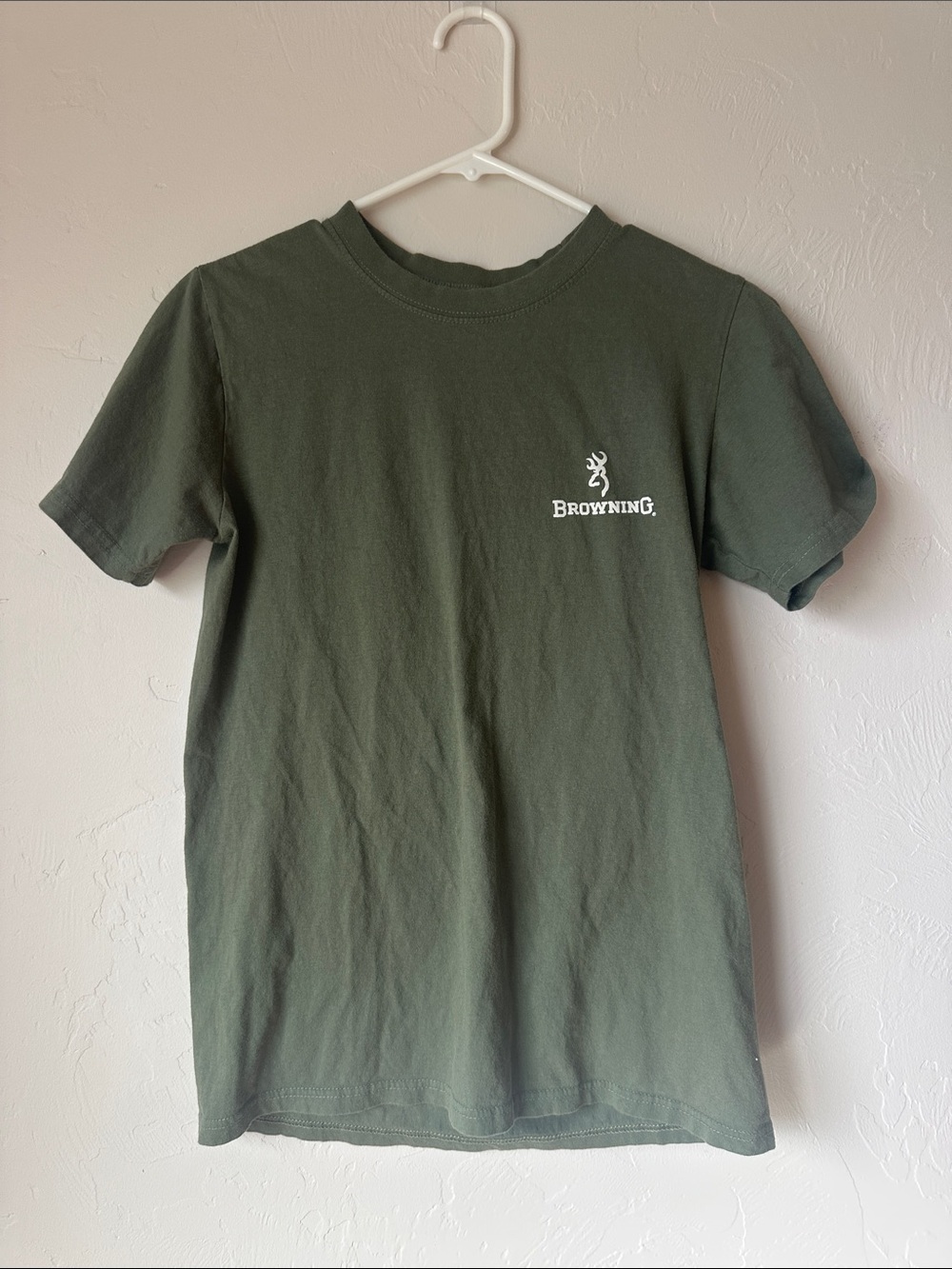Browning Olive Green Short Sleeve Logo Tee